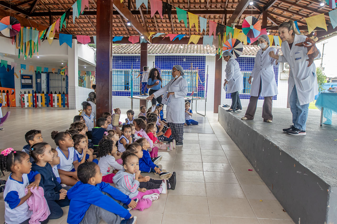 Saúde Bucal na escola EMEI André Vinícius. Macaé/RJ.